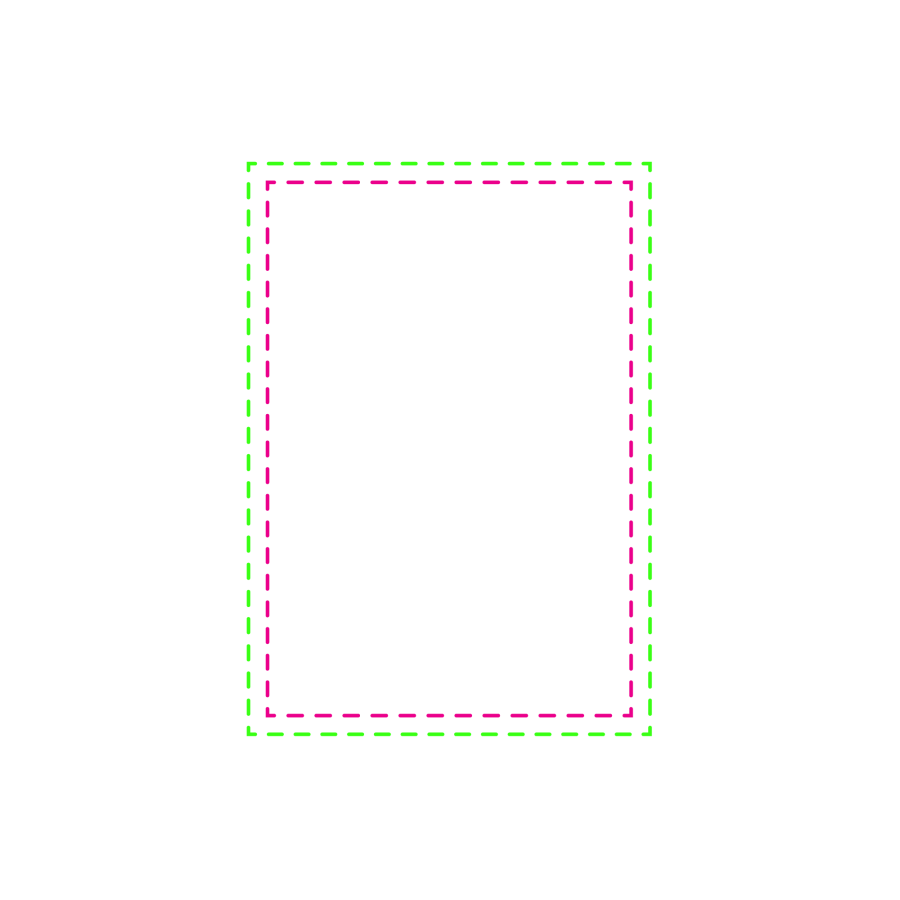 Custom Printed MagFlex® A4 Flexible Magnetic Sheet - Coloured border