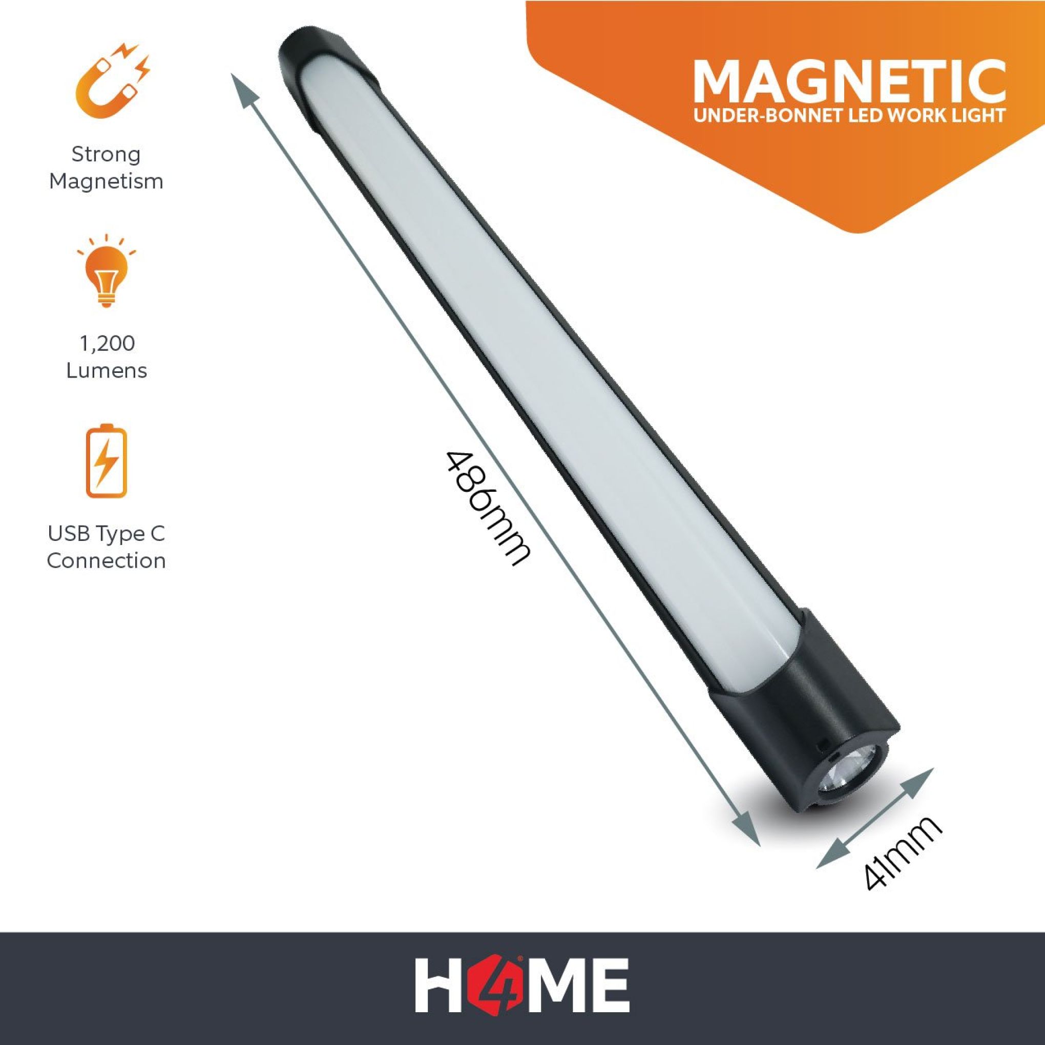 Magnetic Rechargeable Under-Bonnet LED Work Light | FIRST4MAGNETS®️