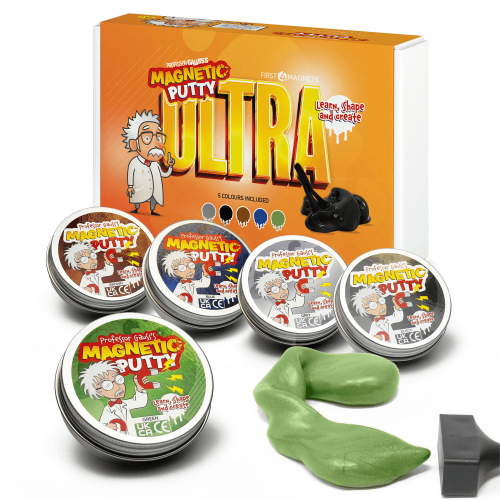 Professor Gauss ™ Putty Magnetico Con Magnete Skittle Per Bambini, Ragazzo, Ragazza, Scienza, Apprendimento E Divertimento - Blu Goo