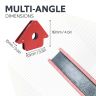 83mm wide x 118mm high x 15mm deep Multi-Angle Welding Magnet (45° x 90° x 135°) - 11.3kg / 25lbs