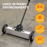 Magnetic Sweeper With Switchable Release - Sweeps Nails & Screws Quickly (23.5" wide)