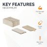 Adhesive 20 x 10 x 1.5mm thick N42 Neodymium Magnet - 2kg Pull