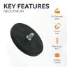 88mm dia x 8mm thick Rubber Coated POS Magnet c/w M8 x 15mm External Thread