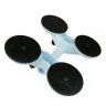 SCREWD 118mm diameter (325mm x 280mm) Quad Suction Lifter - 120kg Pull