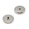 40mm dia x 7.5mm thick x 6mm c/sink N42 Neodymium Pot Magnet - 64kg Pull