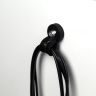 22mm dia x 6mm high Rubber Coated Cable Holding Magnet With 10mm Rubber Clamp - 4.3kg Pull