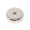 60mm dia x 15mm thick N42 Neodymium Pot Magnet with M8 Internal Thread - 139kg Pull