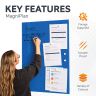 MagniPlan 900mm x 600mm Coloured Magnetic Glass Wipe Boards