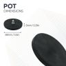 88mm dia x 8mm thick Rubber Coated POS Magnet c/w M8 x 15mm External Thread