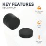 16.7mm dia x 4.7mm thick Rubber Coated N42 Neodymium Magnet - 1.8kg Pull