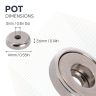 14mm dia x 3.6mm thick x 3.5mm c/bore N42 Neodymium Pot Magnet - 5.2kg Pull