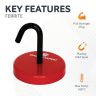 55mm dia x 11mm thick Ferrite Limpet Pot Magnet c/w M6 threaded hole - 31kg Pull