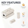 5mm dia x 8.47mm thick N42 Neodymium Magnets - 0.91kg Pull