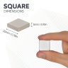 20 x 20 x 5mm thick N42 Neodymium Magnet - 7.8kg Pull