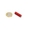8mm dia x 25mm long Alnico Round Bar / Rod Magnets - 0.49kg Pull