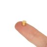 5mm dia x 4mm thick N35 Neodymium Magnet - 0.66kg Pull (Gold Plated)