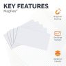 MagFlex® 140 x 80 x 0.85mm Flexible Magnetic Sheet - Gloss Dry-Wipe Surface (Assorted)