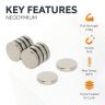 15mm dia x 3mm thick N42 Neodymium Magnet - 2.9kg Pull