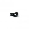 22mm dia x 6mm high Rubber Coated Cable Holding Magnet With 7.9mm Cable Clip - 4.3kg Pull