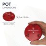 76mm dia x 12.5mm thick Ferrite Limpet Pot Magnet c/w M6 threaded hole - 33kg Pull