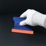 MagWrap™ Blue Magnetic Wing Squeegee with 2.5cm Suede