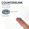 10mm dia x 2mm thick x 3.2mm c/sink PTFE Coated N42 Neodymium Magnet