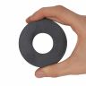 72mm O.D x 30mm I.D x 12mm thick Y30BH Ferrite Ring Magnet - 6.4kg Pull