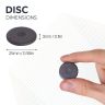 25mm x 3mm thick Y10 Ferrite Magnet - 0.69kg Pull