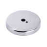 66mm dia x 10mm thick x 8mm hole Ferrite Pot Magnet - 39kg Pull