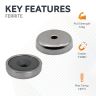 32mm dia x 8mm thick x 5mm c/sink Ferrite Y30BH Pot Magnet - 4.9kg Pull