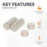 8mm dia x 4mm thick N35 Neodymium Magnet - 1.47kg Pull