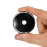 50mm dia x 10mm thick x 8.5mm hole Ferrite Pot Magnet - 15.8kg Pull