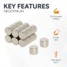 5mm dia x 4mm thick N42 Neodymium Magnet - 0.86kg Pull