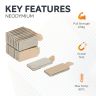 Self Adhesive 10 x 5 x 1mm thick N42 Neodymium Magnets - 0.6kg Pull