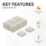 10 x 10 x 3mm thick N42 Neodymium Magnets - 2.2kg Pull