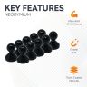 Large Acrylic Push Pin Magnet (21mm dia x 26mm tall)