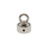 48mm dia x 18mm thick N42 Neodymium Pot Magnet with 2x M8 Eyebolts - 80kg Pull