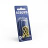 SCREWD 25mm Brass Plated L Hook (4 Packs of 8)
