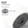 32mm dia x 8mm thick x 5mm c/sink Ferrite Y30BH Pot Magnet - 4.9kg Pull