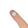 10mm dia x 1mm thick Zinc Plated Mild Steel Disc with 3M™ Self-Adhesive