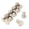 Chrome Skittle Pot Magnet (20mm dia x 25mm tall) (Unlabelled Pack of 10)