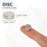 12mm dia x 4mm thick N42 Neodymium Magnet - 3kg Pull