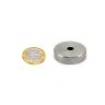 32mm dia Neodymium Pot Magnet - Stainless Steel & Rubber Coated - 34.7kg Pull