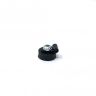 18mm dia x 6mm high Rubber Coated Cable Holding Magnet With 3.1mm Cable Clip - 1.6kg Pull