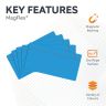 MagFlex® 140 x 80 x 0.85mm Scrumboard Magnet - Gloss Dry-Wipe Surface