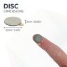 Adhesive 15mm dia x 1mm N42 Neodymium Magnet - 1.1kg Pull