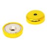 32mm dia A Type Coloured Neodymium Pot Magnets - 36.4kg Pull