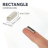 15 x 4 x 4mm thick N42 Neodymium Magnet - 2.2kg Pull