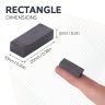 25 x 10 x 6mm thick Y30BH Ferrite Magnet - 0.8kg Pull