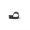 43mm dia x 6mm high Rubber Coated Cable Holding Magnet With 15.8mm Cable Clip - 8kg Pull